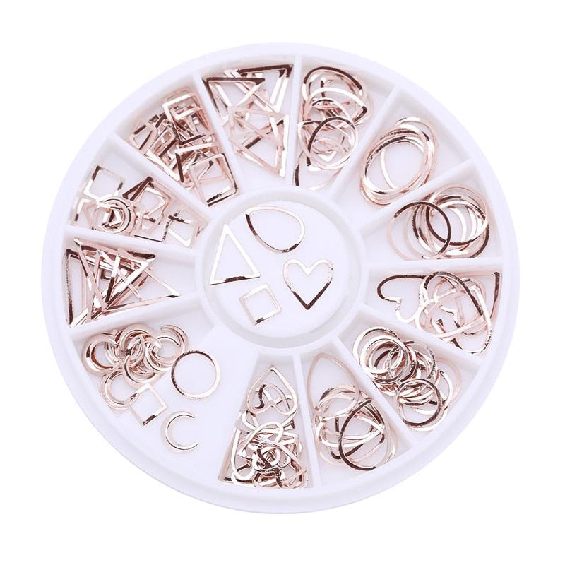 Mixed Nail Rhinestone Nail Art