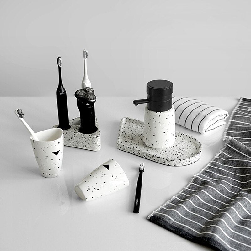 Nordic Ceramic Bathroom Set