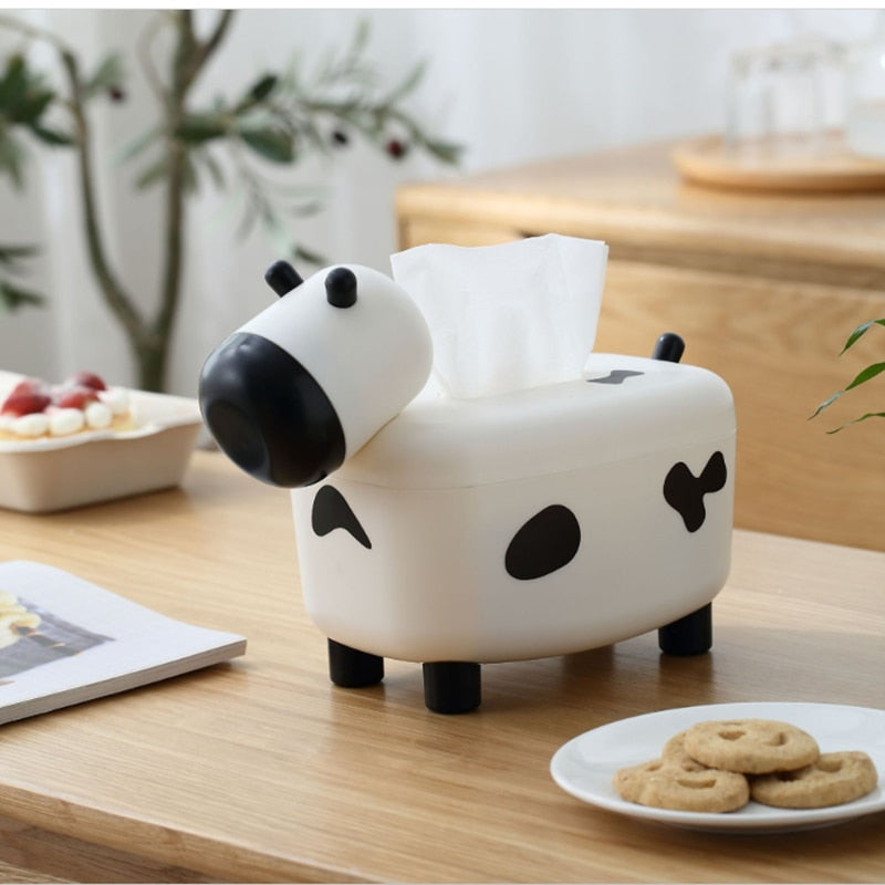 Cow Pattern Tissue Box
