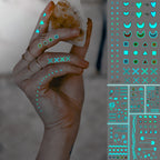 Blue Luminous Glow Tattoo Sticker