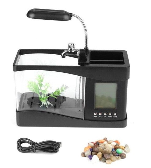USB Desktop Mini Aquarium Fish Tank