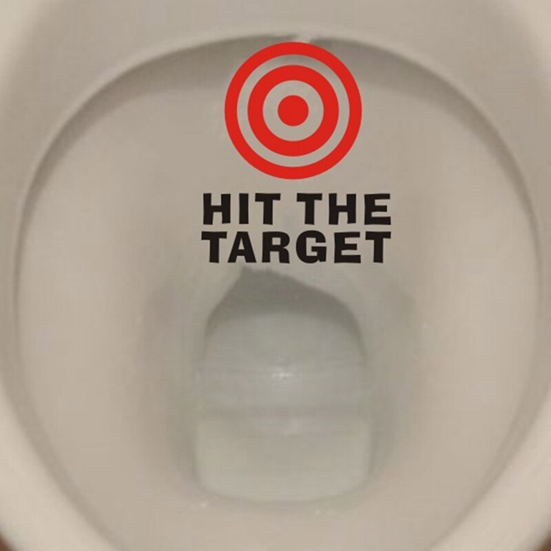 Hit The Target Waterproof Toilet Sticker
