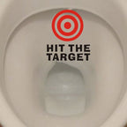 Hit The Target Waterproof Toilet Sticker