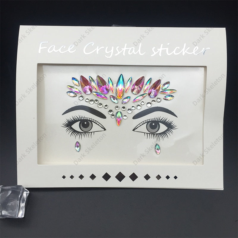 Face Rhinestones Makeup Sticker