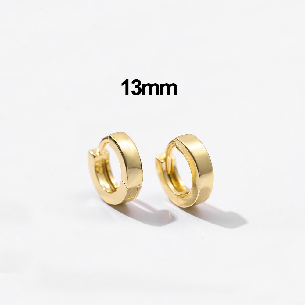 Minimalist Geometric Chunky Hoop Earrings