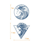 Waves Tattoo Sticker