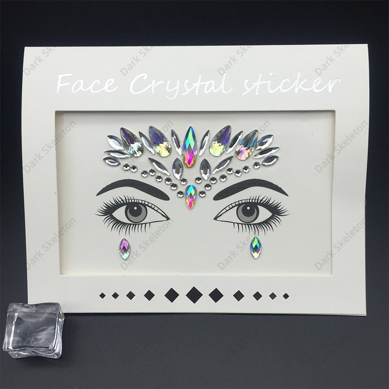 Face Rhinestones Makeup Sticker