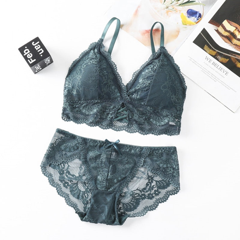 Women Lace Bra Set