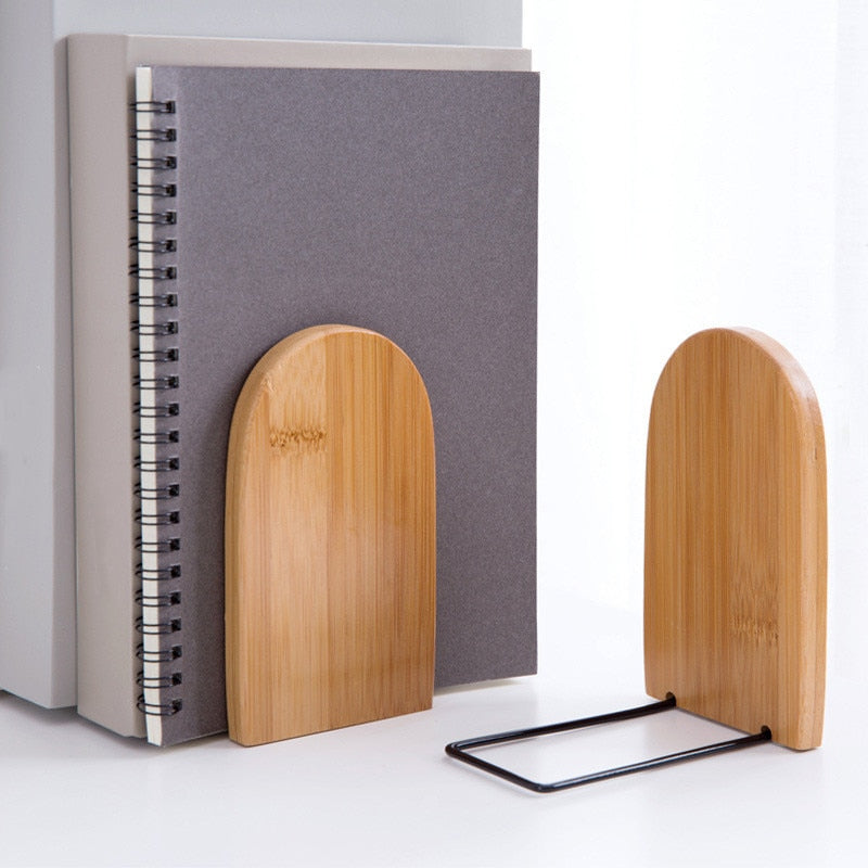Bamboo Book Ends Holder