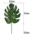 Artificial Plants Tropical Monstera Palm Leaves