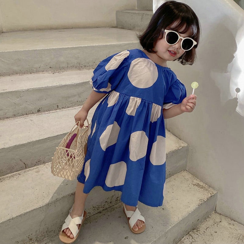 Cotton Polka Dot Dress