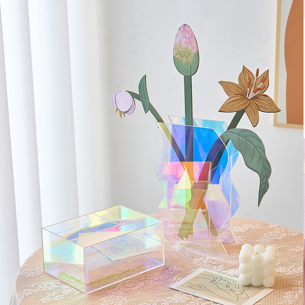 Decorative Acrylic Flower Pot