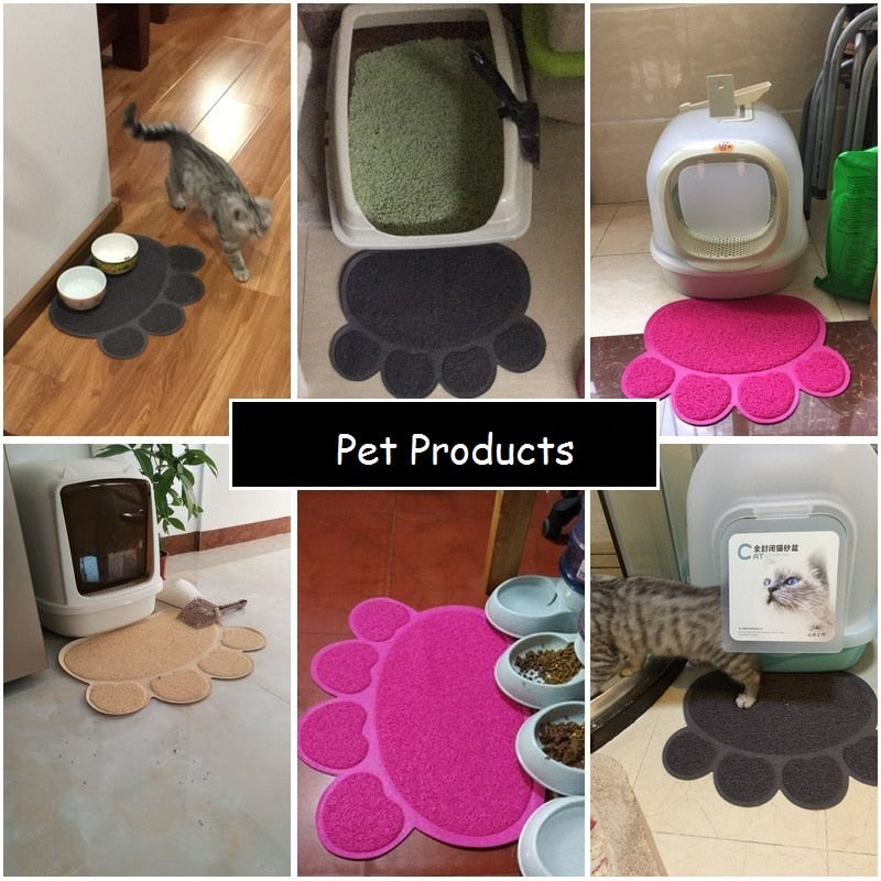 Paw Bone Shape Feeding Mat Pad