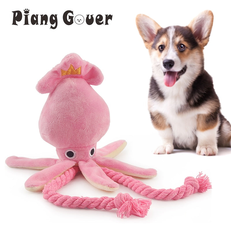 Cute Squid Small Dog Toy Sound
