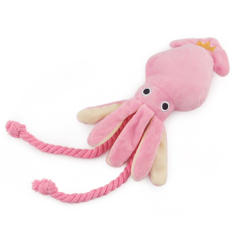 Cute Squid Small Dog Toy Sound