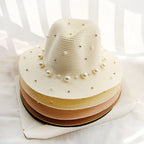 Straw Sun Hat Pearl