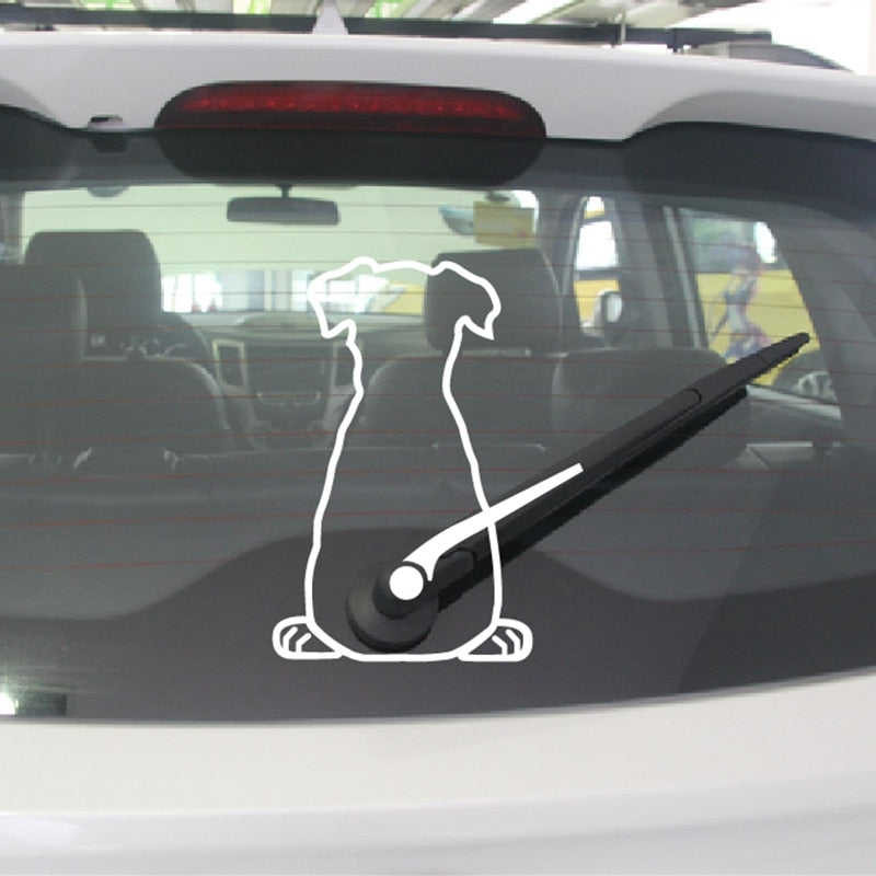 Puppy Dog Car Rear Windshield Wiper Decor
