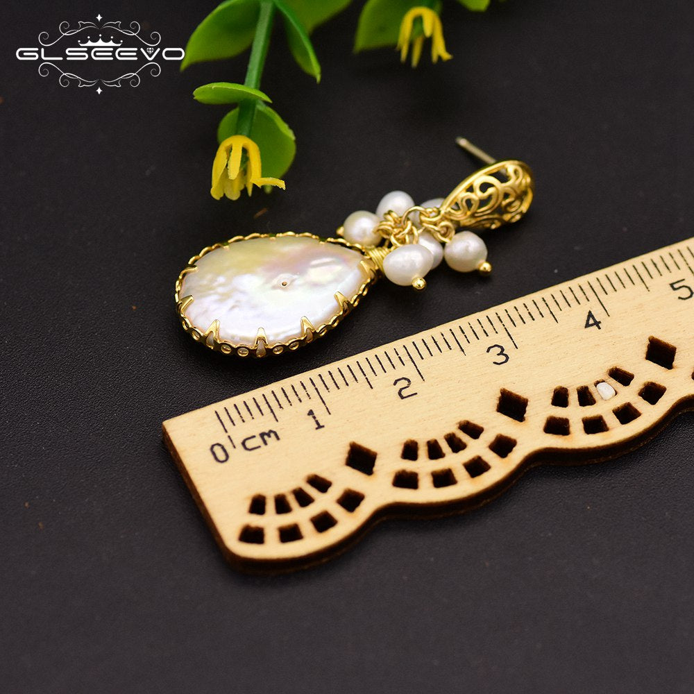 Natural Fresh Water Pearl Earrings