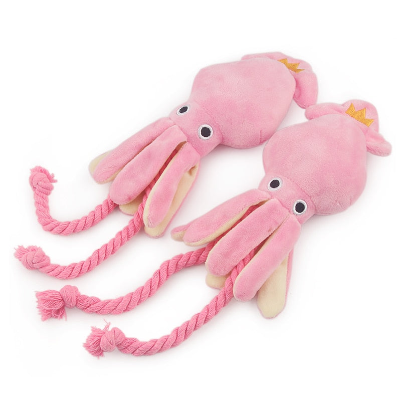 Cute Squid Small Dog Toy Sound