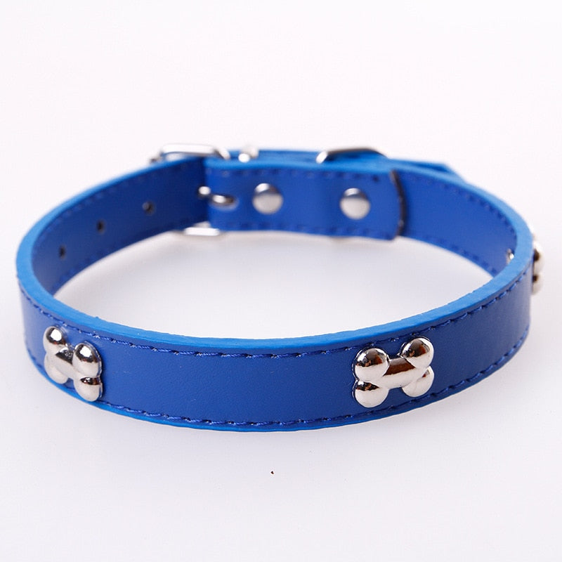 Bone Leather Pet Collar