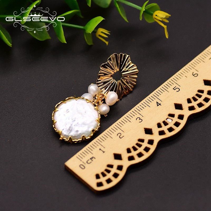 Natural Fresh Water Pearl Earrings