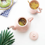 Pink Flamingo Teapot Set