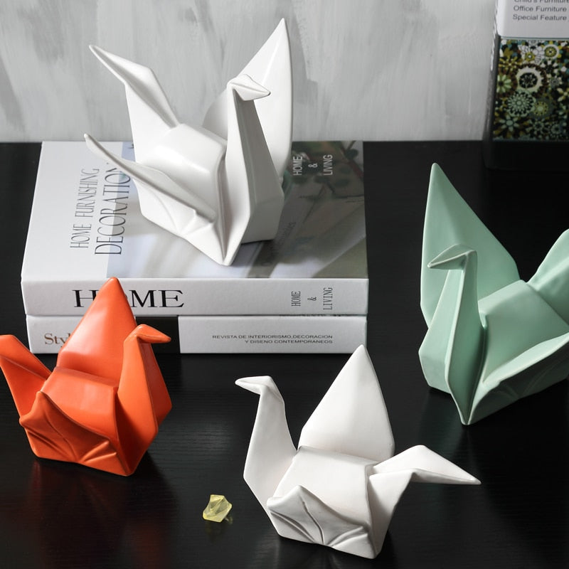 Ceramic Origami Animal Sculpture