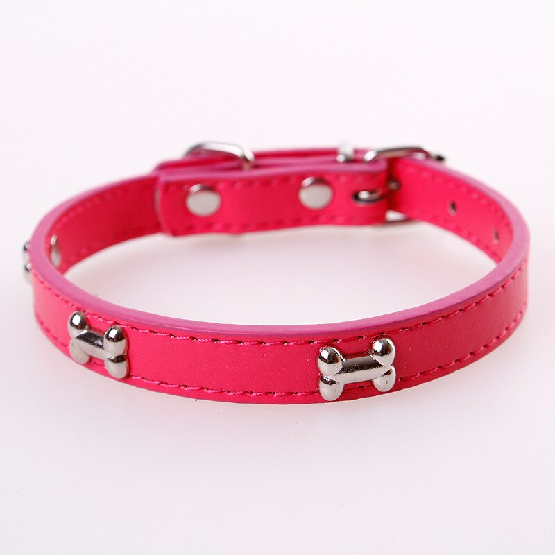 Bone Leather Pet Collar