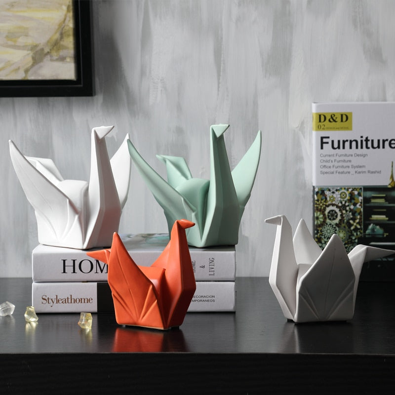 Ceramic Origami Animal Sculpture