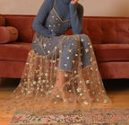 Tulle Spaghetti See Through Long Dresses