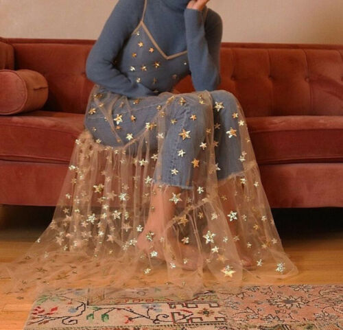Tulle Spaghetti See Through Long Dresses