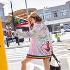 Sequined Cartoon Print Jacket