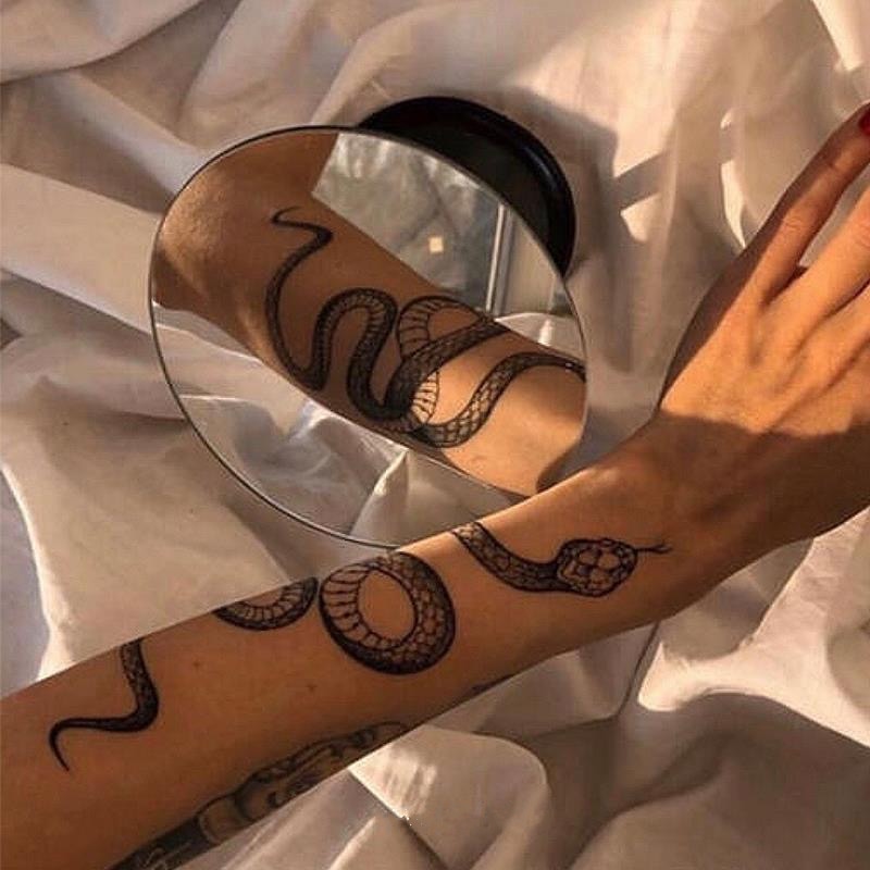 Black Snake Temporary Tattoo Stickers