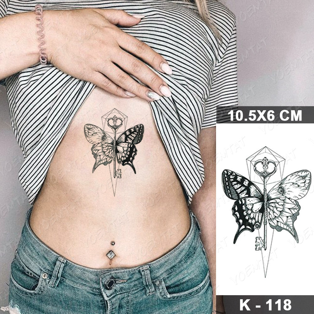 Butterfly Tattoo Waterproof Sticker