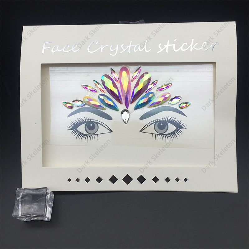 Face Rhinestones Makeup Sticker
