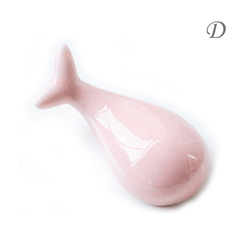 1PC Ceramic Cute Whale Chopsticks Holder
