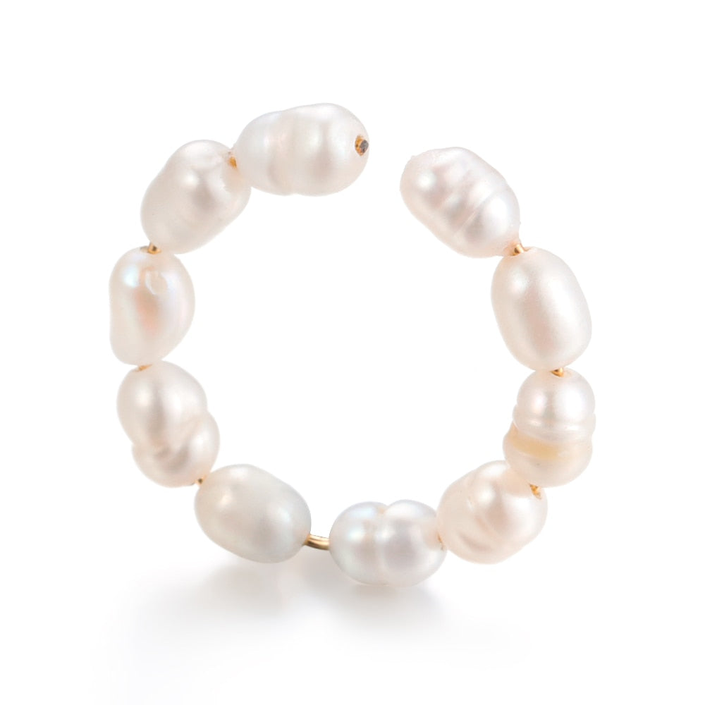 Mix Ear Cuff  Pearl Earring