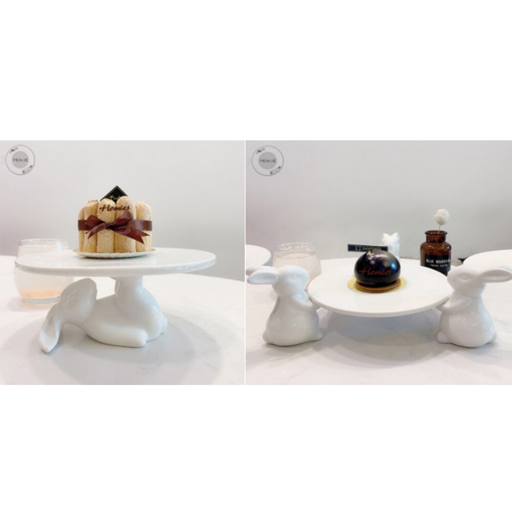Ceramic rabbit Plate Decor