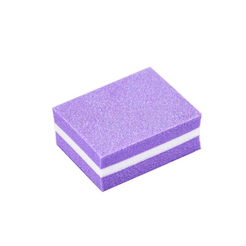 100pcs/Lot Mini Colorful Sandwich Nail File