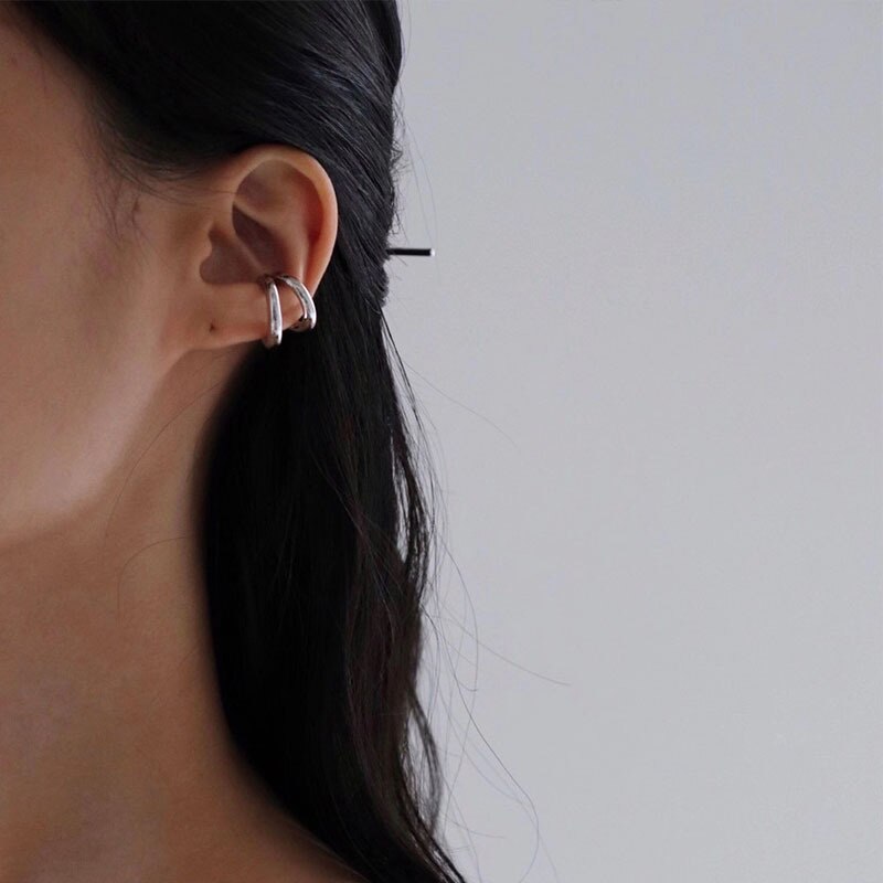 Double Circle Ear Cuff