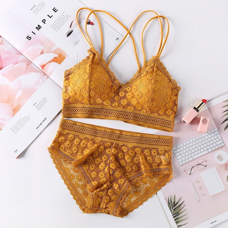 Women Lace Bra Set