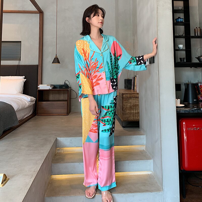 Pyjamas Femme Satin Sleepwear