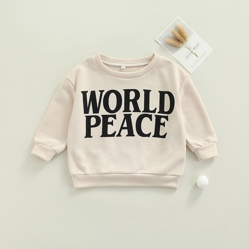 Pattern Printed Long Sleeve Sweatshirt