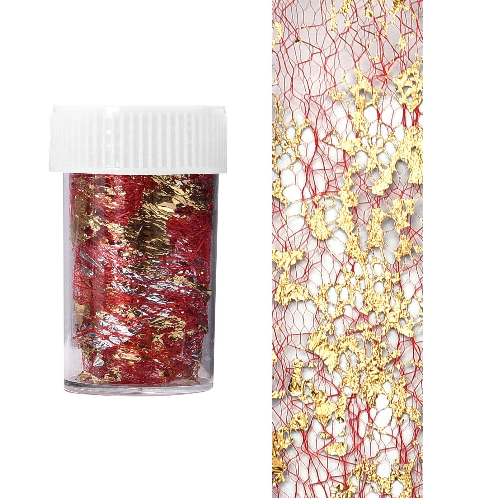 Gold Foil Sequins Glitter Nail Art