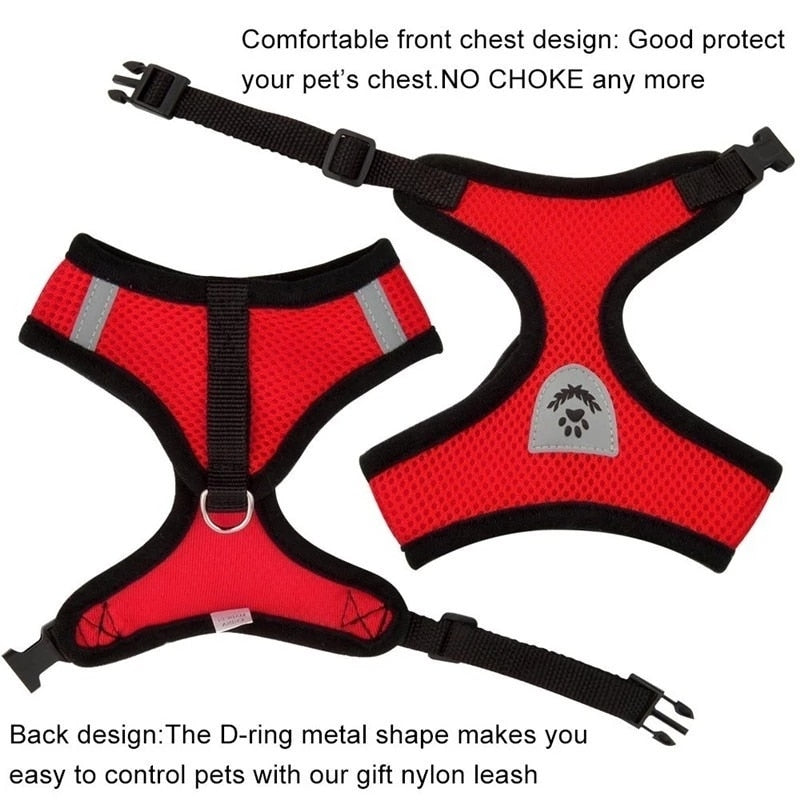 Cat Harness Adjustable Vest