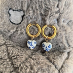 Blue Ceramic Earring