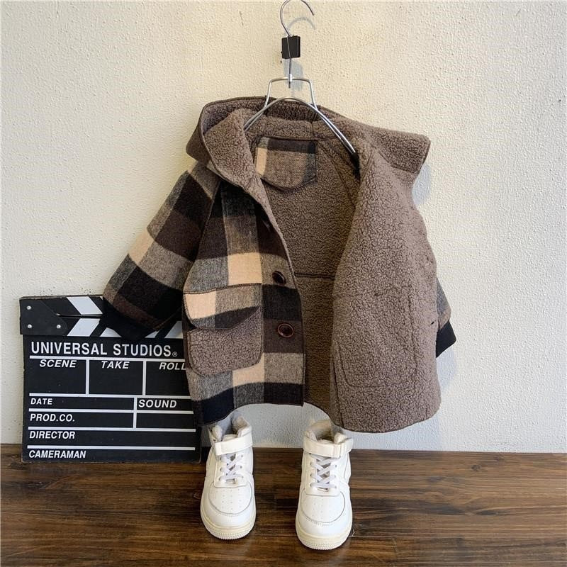 Plaid Pattern Coat