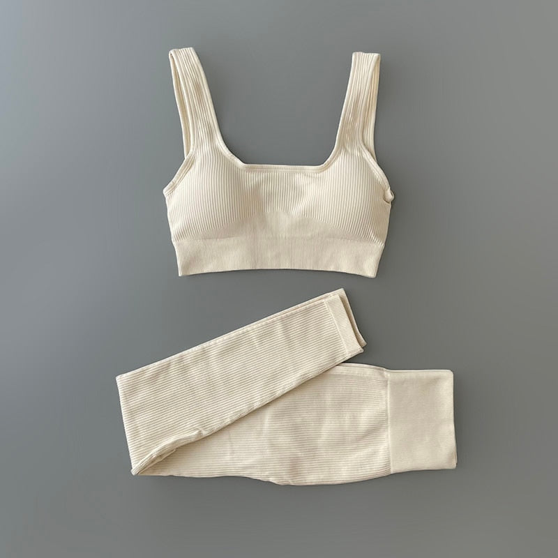 Ribbed Yoga Clothing Sets