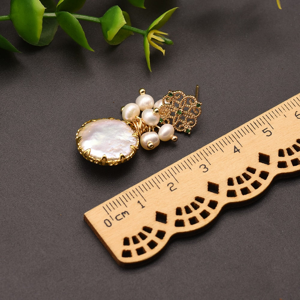 Natural Fresh Water Pearl Earrings