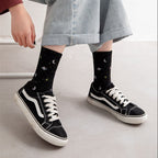 Space Pattern Cotton Socks